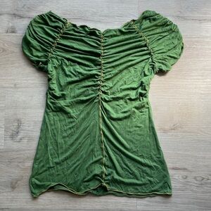Max Studio Olive Ruched Blouse
